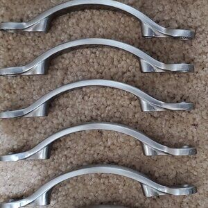 Like New:  Twelve Pewter Drawer Handles/Pulls, Size 3" Wide